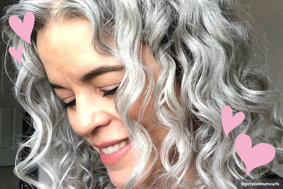 How-To Take Care of Naturally Gray Curly Hair