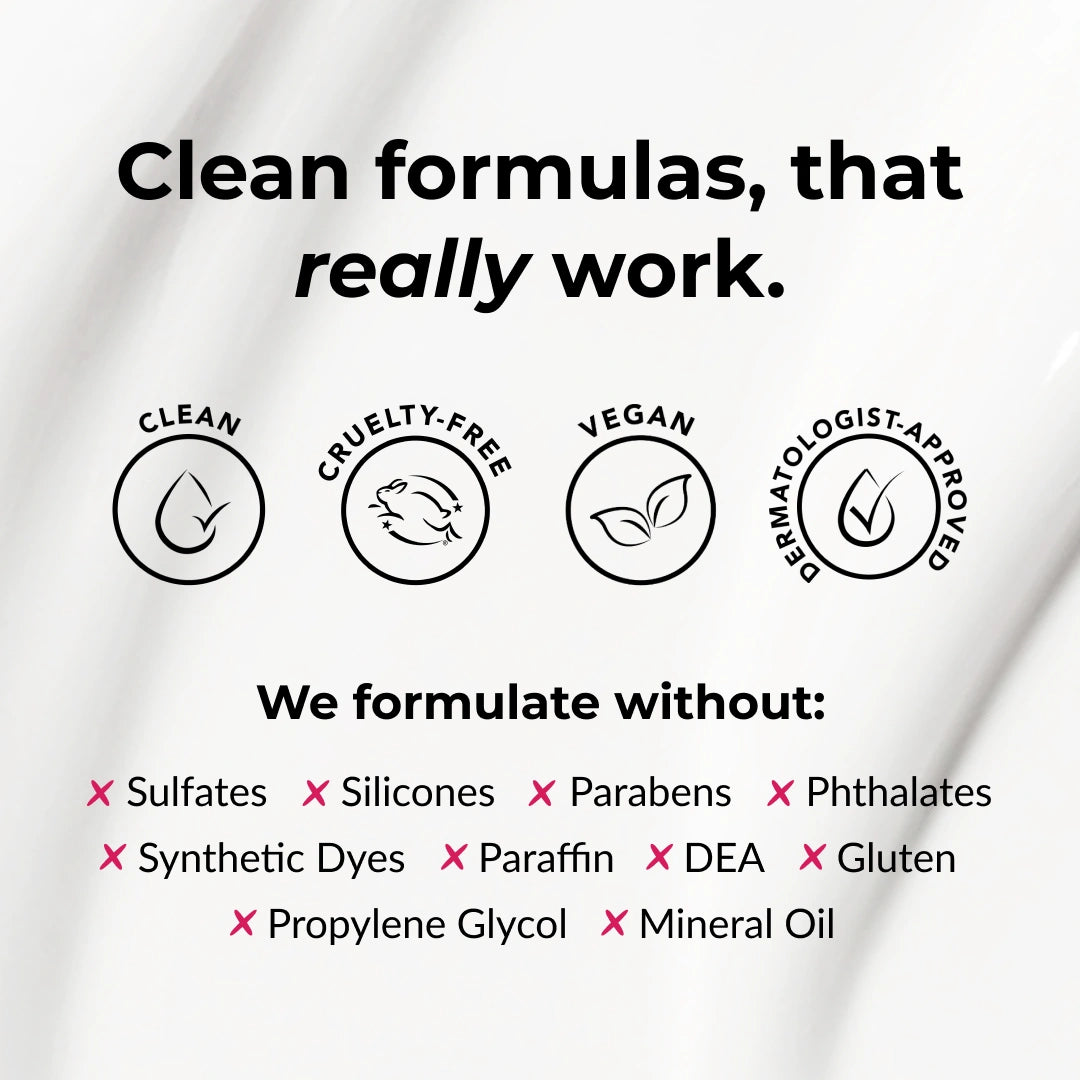 clean and free from formula for the 3 step system